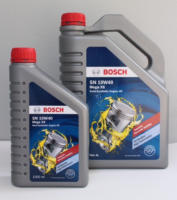 Bosch SN 10W40 Mega X6 น้ำมันเครื่องกึ่งสังเคราะห์คุณภาพครบ ค่าตัวสุดคุ้ม